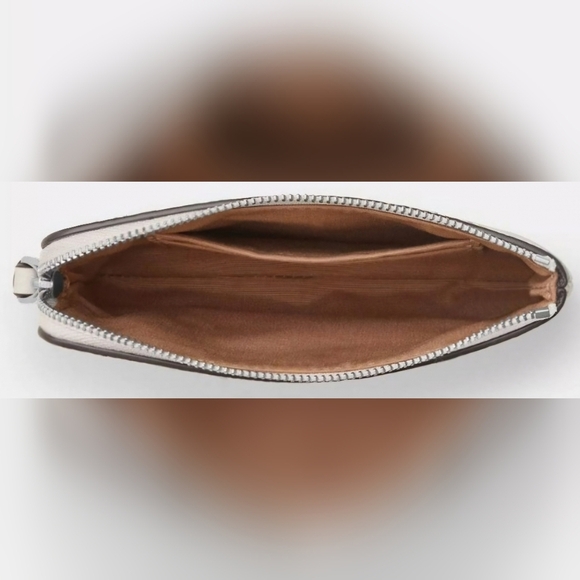 Coach Corner Zip Wristlet In Cosmic Rocket Print, Pebble Leather, New W/out Tags - Picture 5 of 5